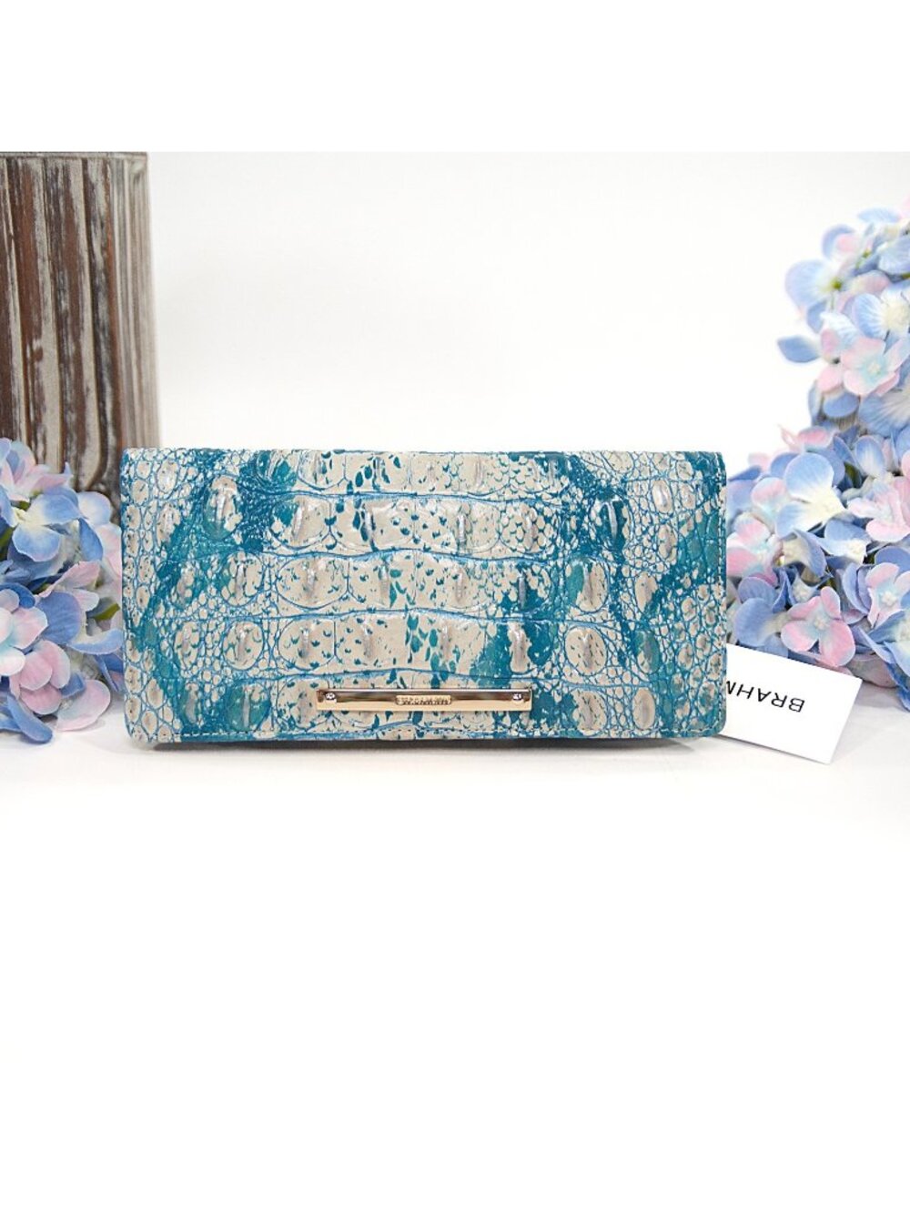 Brahmin Mesmerized Melbourne Leather Ady Bifold Wallet NWT